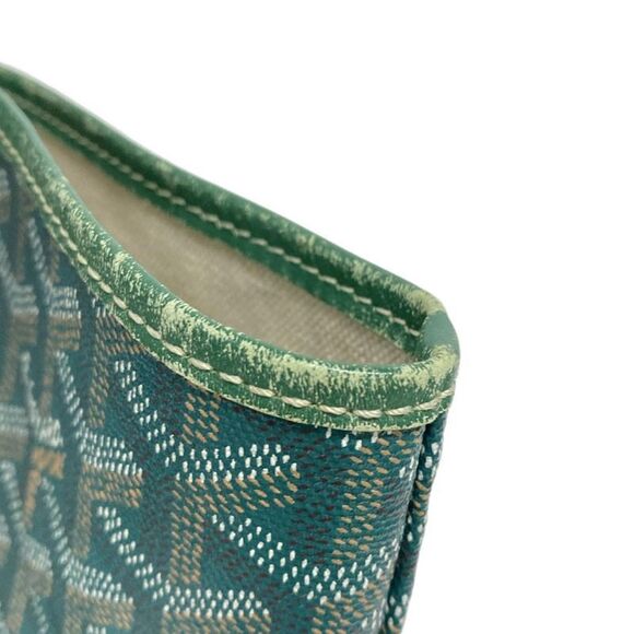 Goyard Tote Bag Saint Louis PM Green Leather - Picture 13 of 15